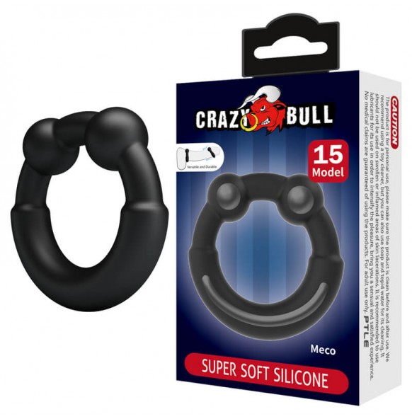 CRAZY BULL - Meco Super Soft Silicon Male Delay Cock Rings (Model 15)